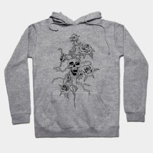 Skull and roses - Lines Hoodie